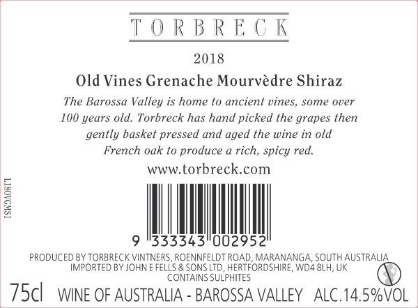 Old Vines Grenache Mataro Shiraz